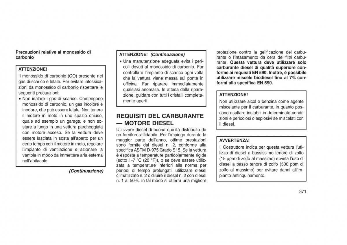 Jeep Grand Cherokee WK2 WH2 manuale del proprietario / page 375