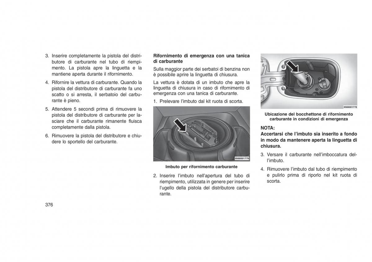 Jeep Grand Cherokee WK2 WH2 manuale del proprietario / page 380