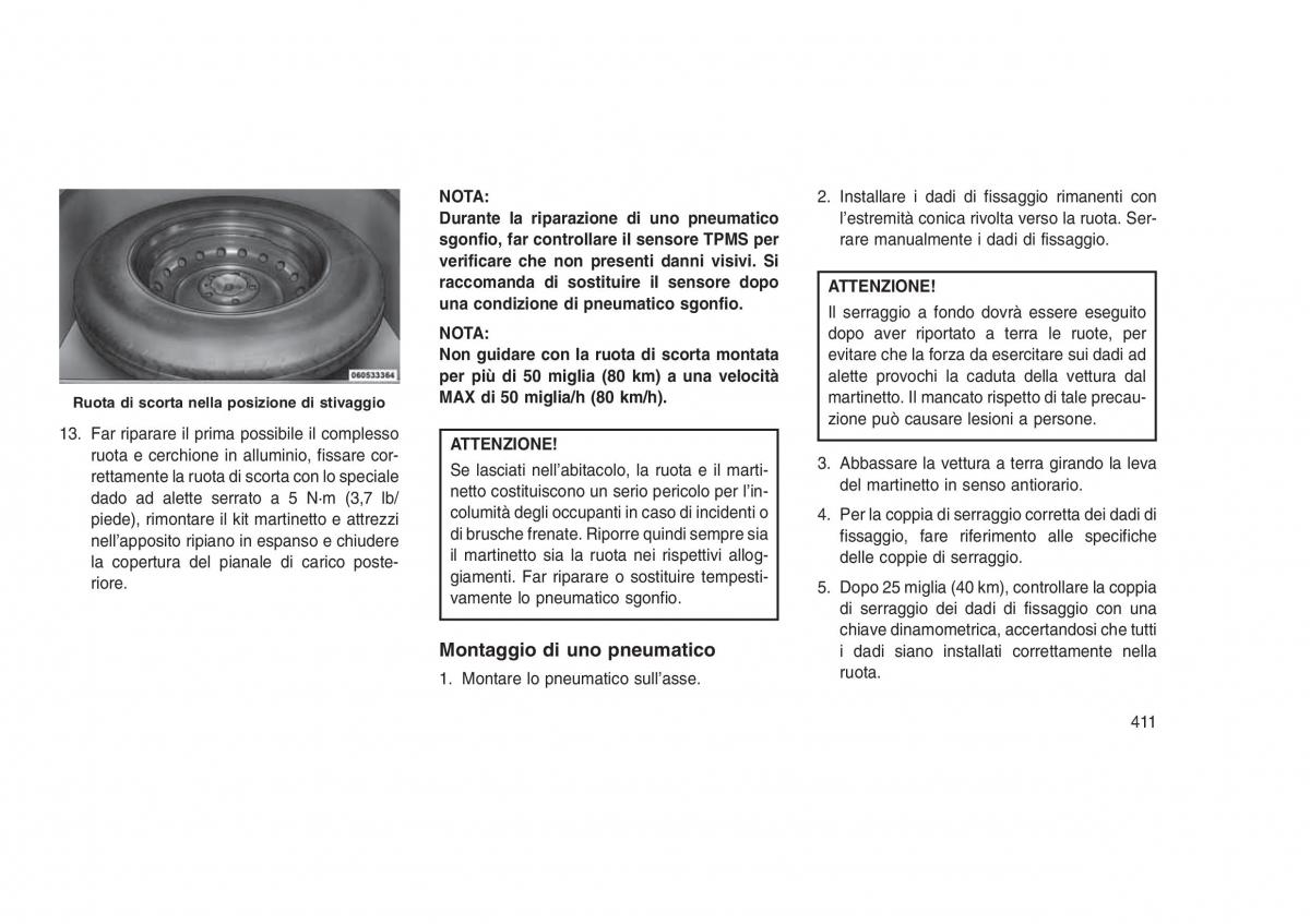 Jeep Grand Cherokee WK2 WH2 manuale del proprietario / page 415