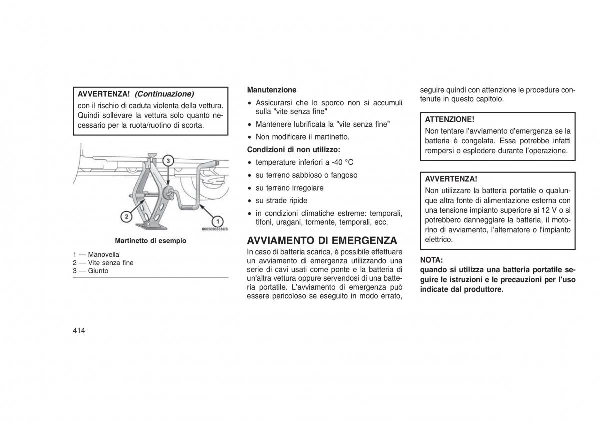 Jeep Grand Cherokee WK2 WH2 manuale del proprietario / page 418