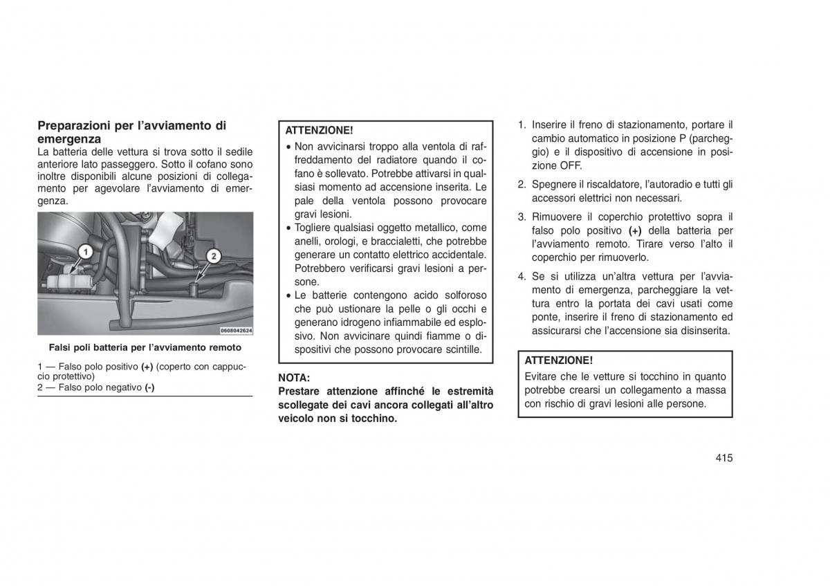 Jeep Grand Cherokee WK2 WH2 manuale del proprietario / page 419