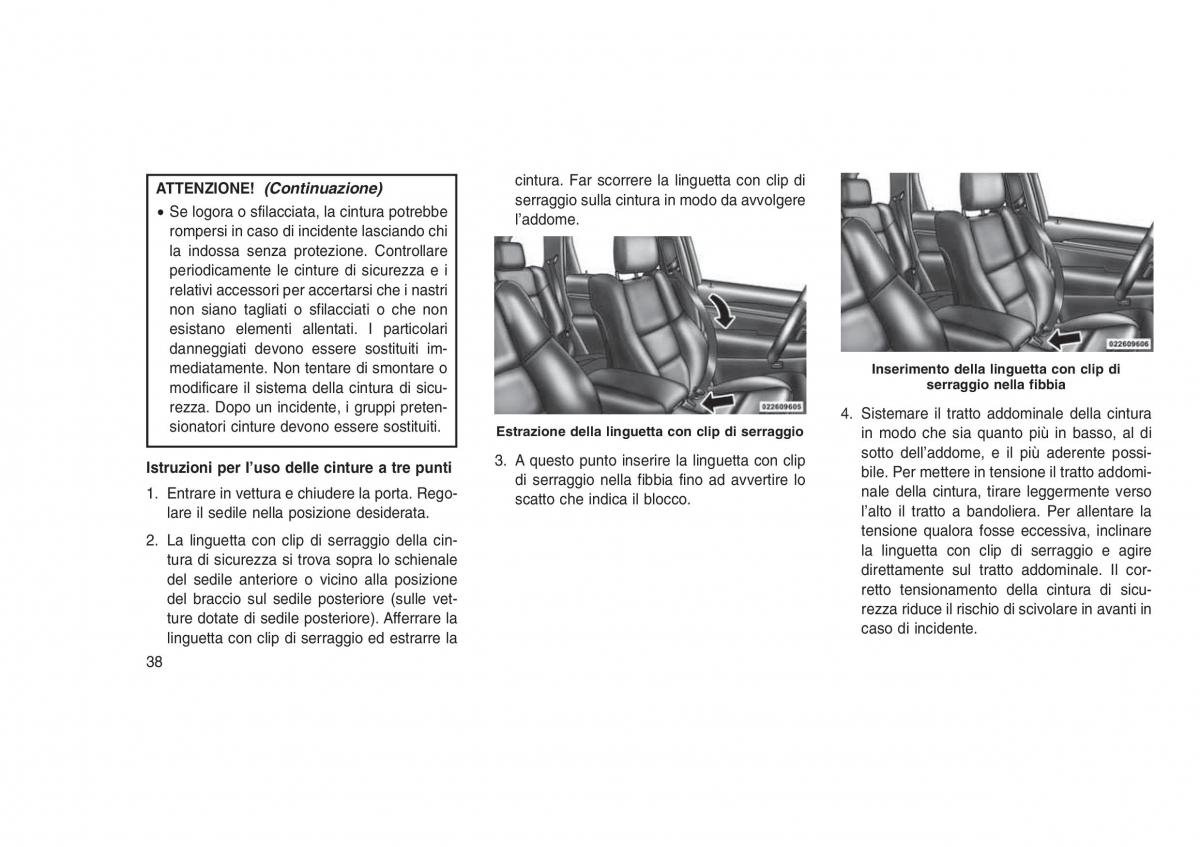 Jeep Grand Cherokee WK2 WH2 manuale del proprietario / page 42