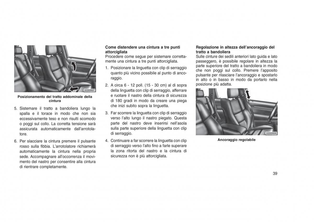 Jeep Grand Cherokee WK2 WH2 manuale del proprietario / page 43