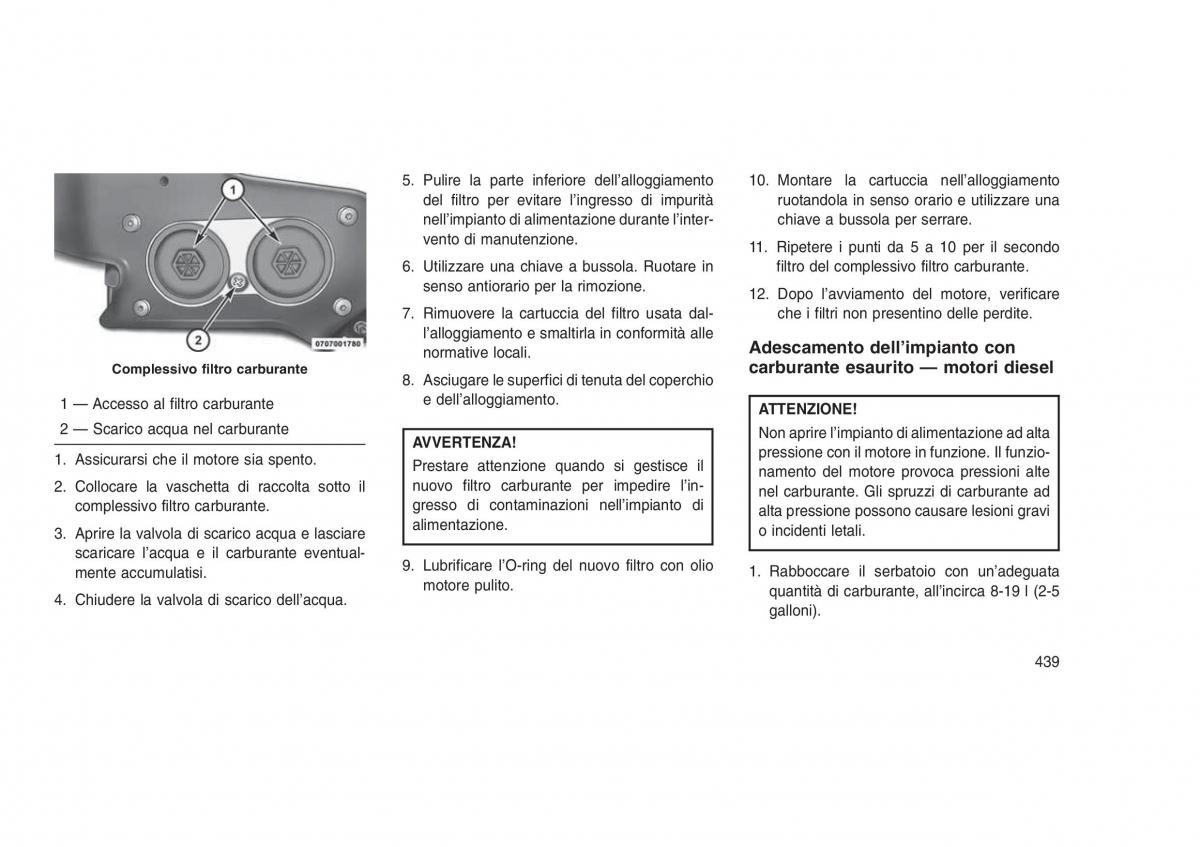 Jeep Grand Cherokee WK2 WH2 manuale del proprietario / page 443