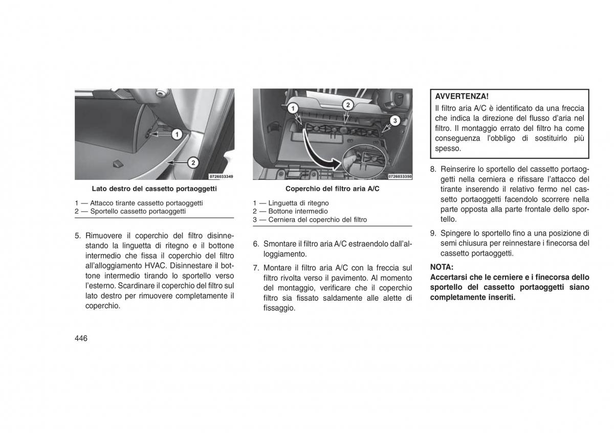 Jeep Grand Cherokee WK2 WH2 manuale del proprietario / page 450