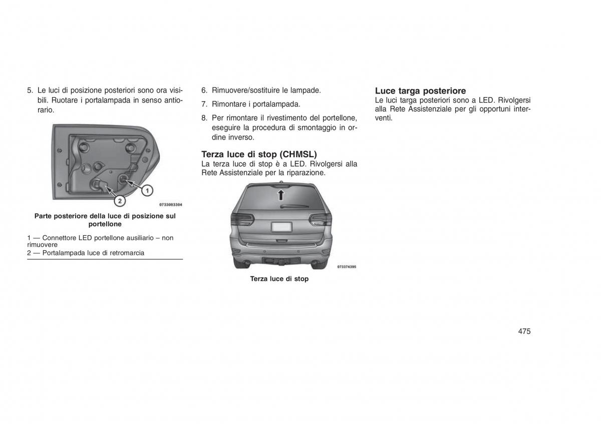 Jeep Grand Cherokee WK2 WH2 manuale del proprietario / page 479