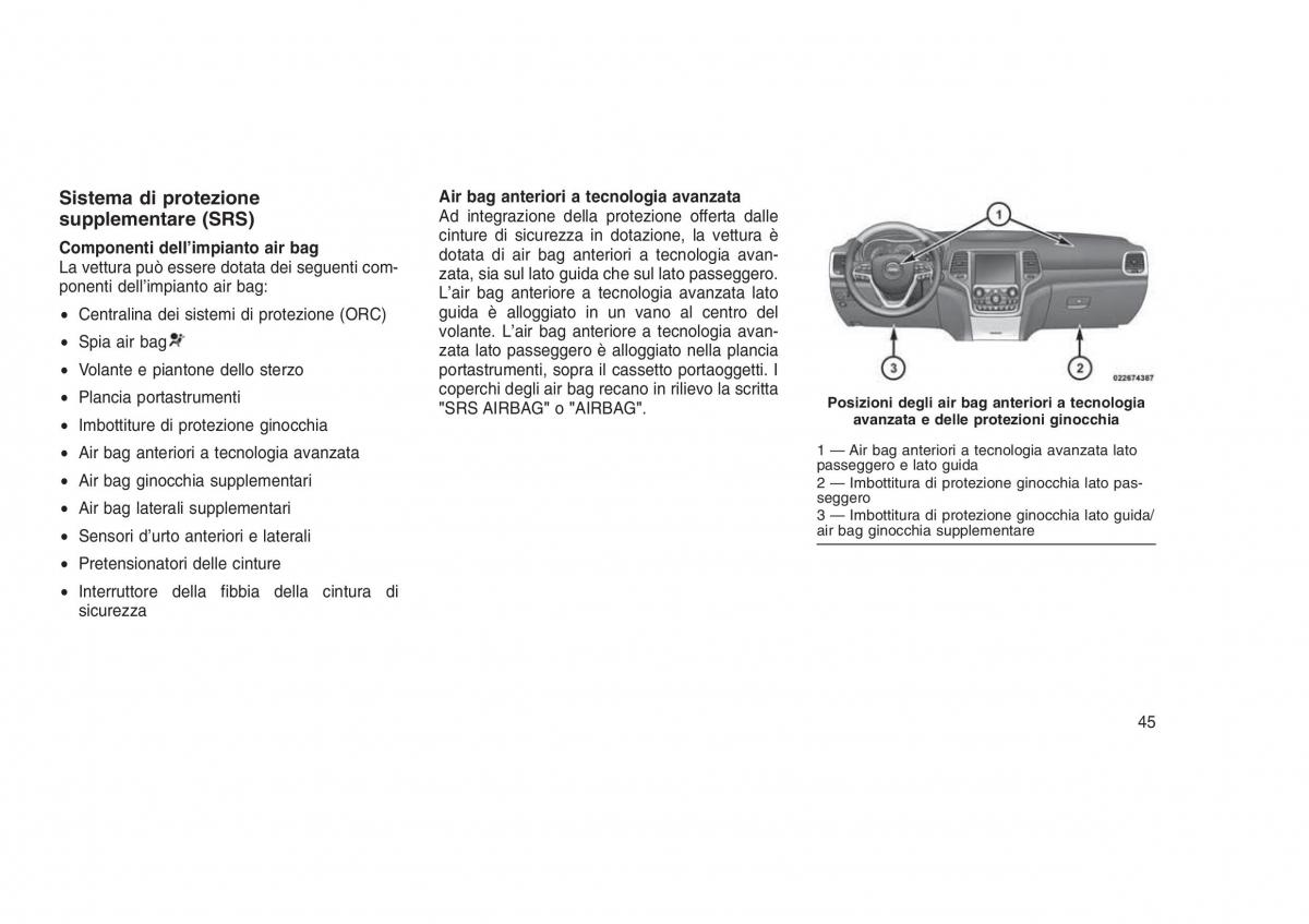 Jeep Grand Cherokee WK2 WH2 manuale del proprietario / page 49