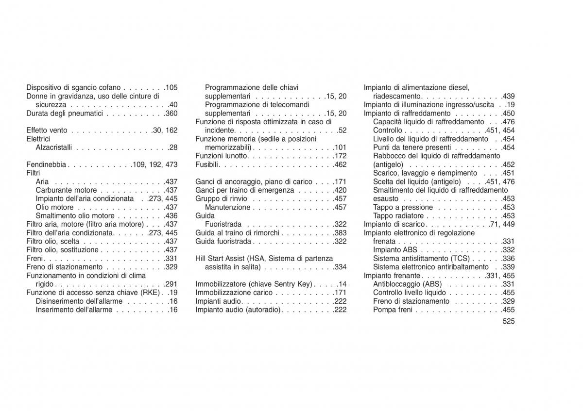 Jeep Grand Cherokee WK2 WH2 manuale del proprietario / page 529