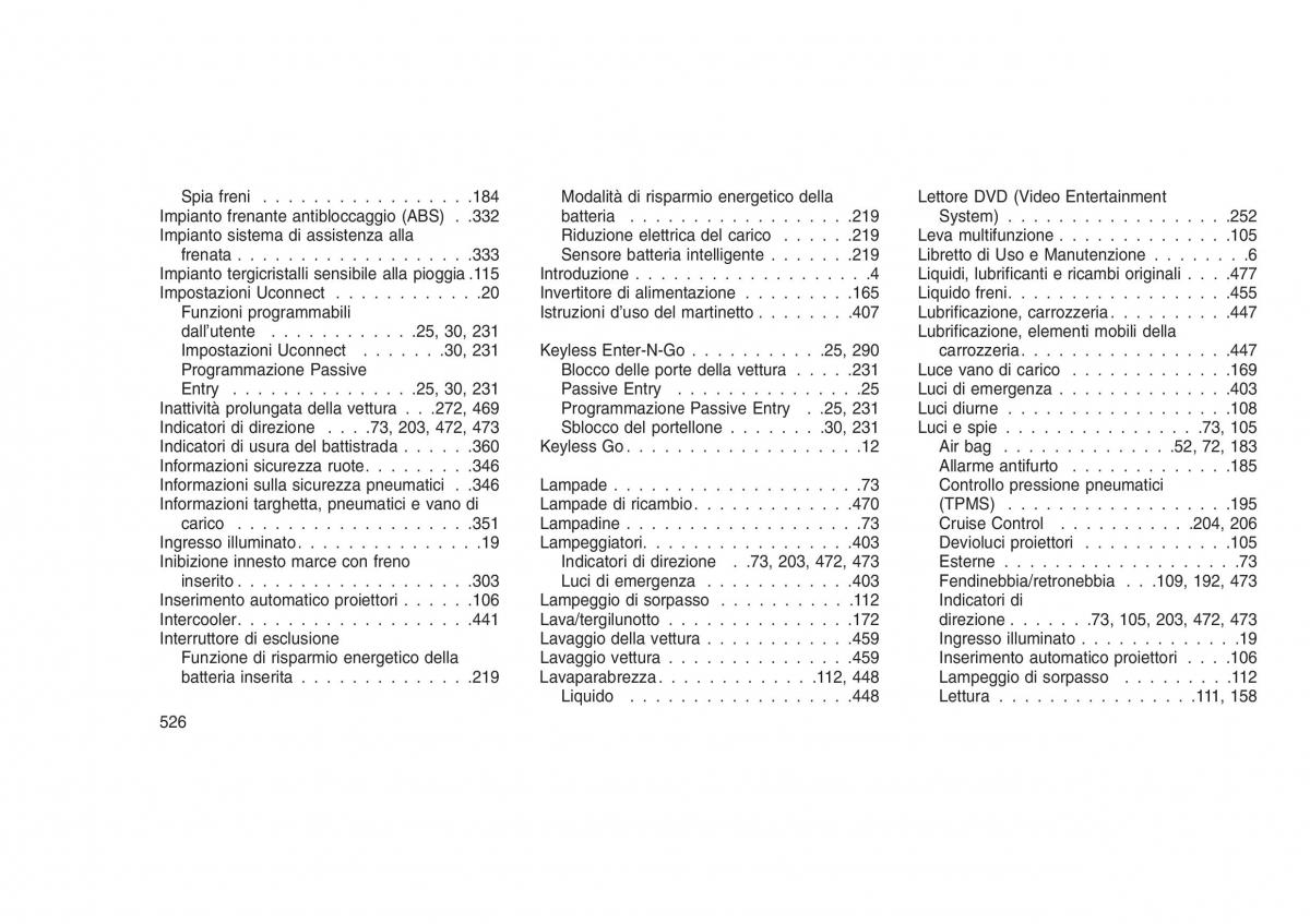 Jeep Grand Cherokee WK2 WH2 manuale del proprietario / page 530