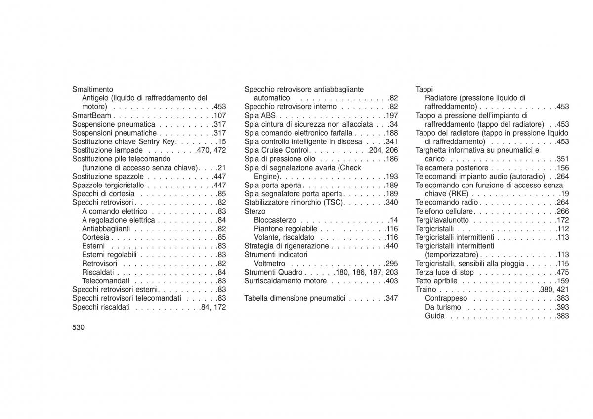 Jeep Grand Cherokee WK2 WH2 manuale del proprietario / page 534