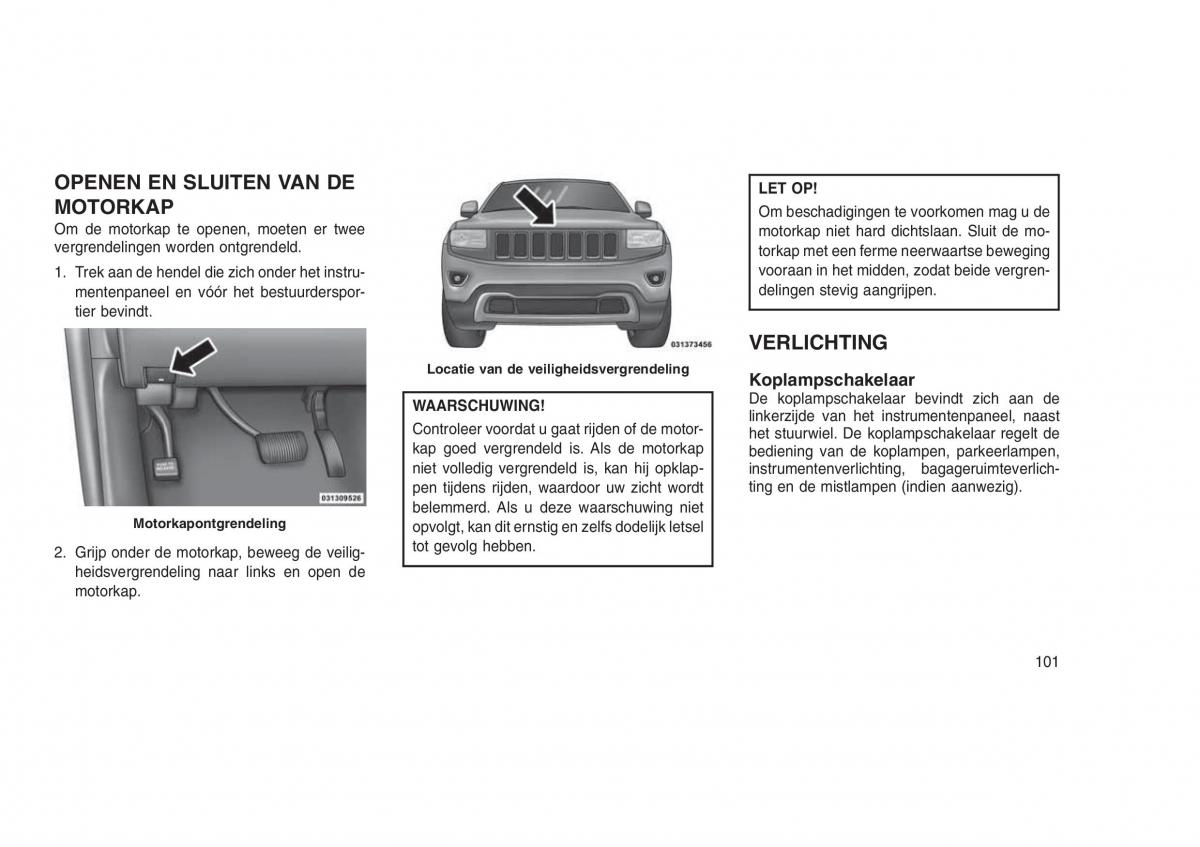 Jeep Grand Cherokee WK2 WH2 handleiding / page 105