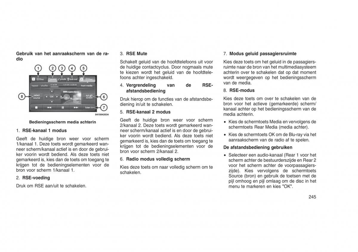 Jeep Grand Cherokee WK2 WH2 handleiding / page 249