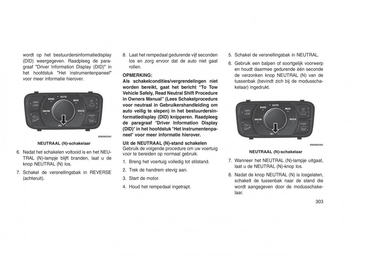 Jeep Grand Cherokee WK2 WH2 handleiding / page 307