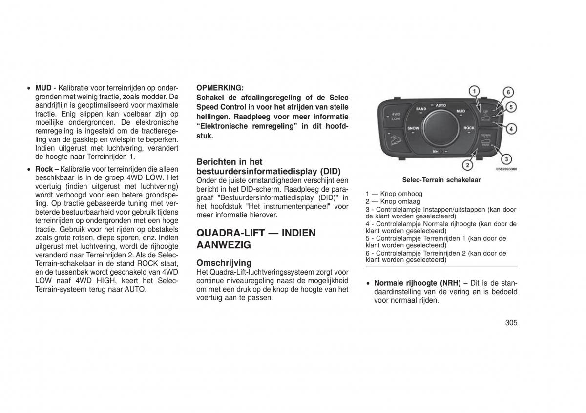 Jeep Grand Cherokee WK2 WH2 handleiding / page 309