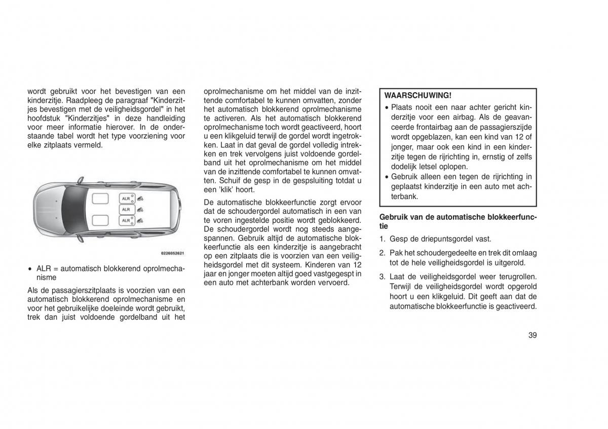 Jeep Grand Cherokee WK2 WH2 handleiding / page 43