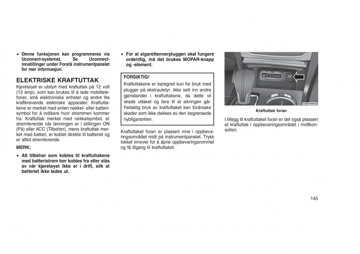 Jeep Grand Cherokee WK2 WH2 bruksanvisningen / page 149