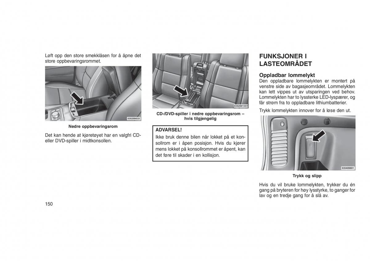 Jeep Grand Cherokee WK2 WH2 bruksanvisningen / page 154