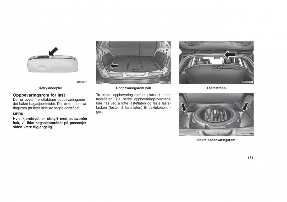 Jeep Grand Cherokee WK2 WH2 bruksanvisningen / page 155