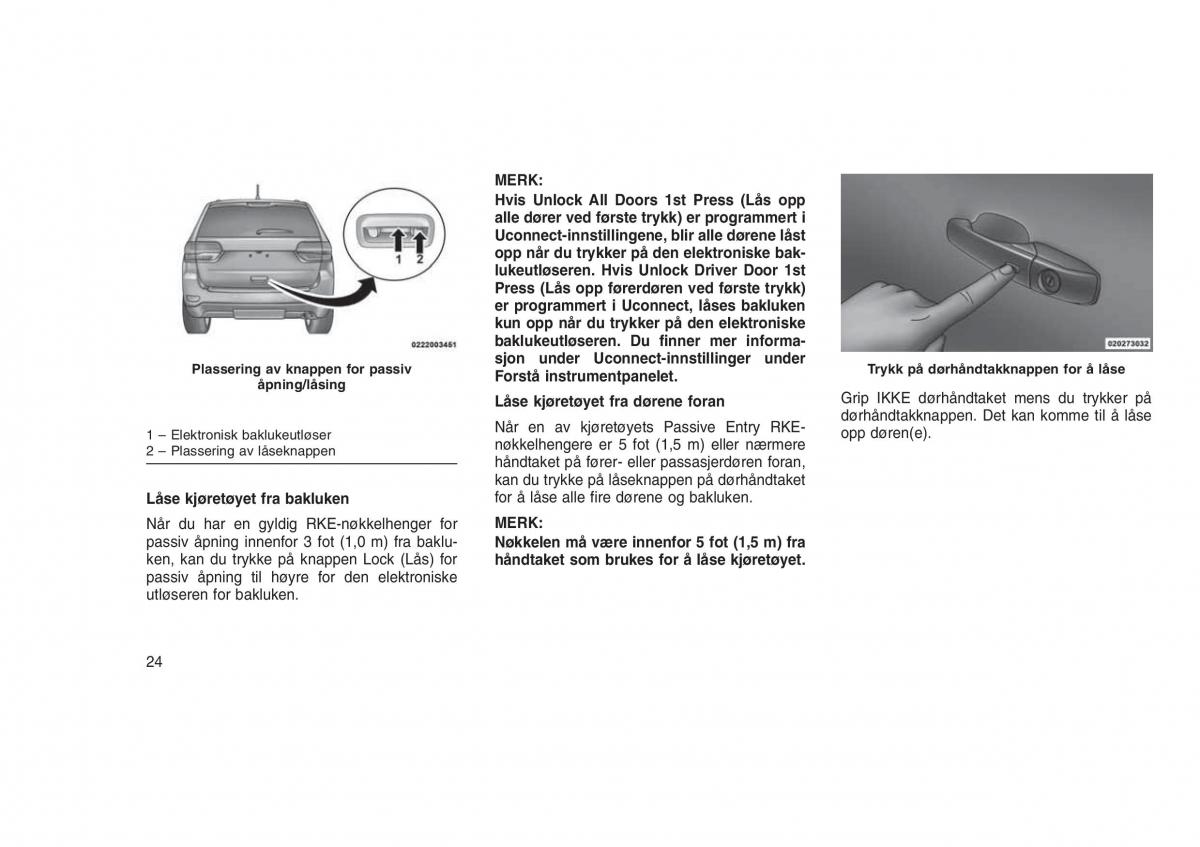 Jeep Grand Cherokee WK2 WH2 bruksanvisningen / page 28