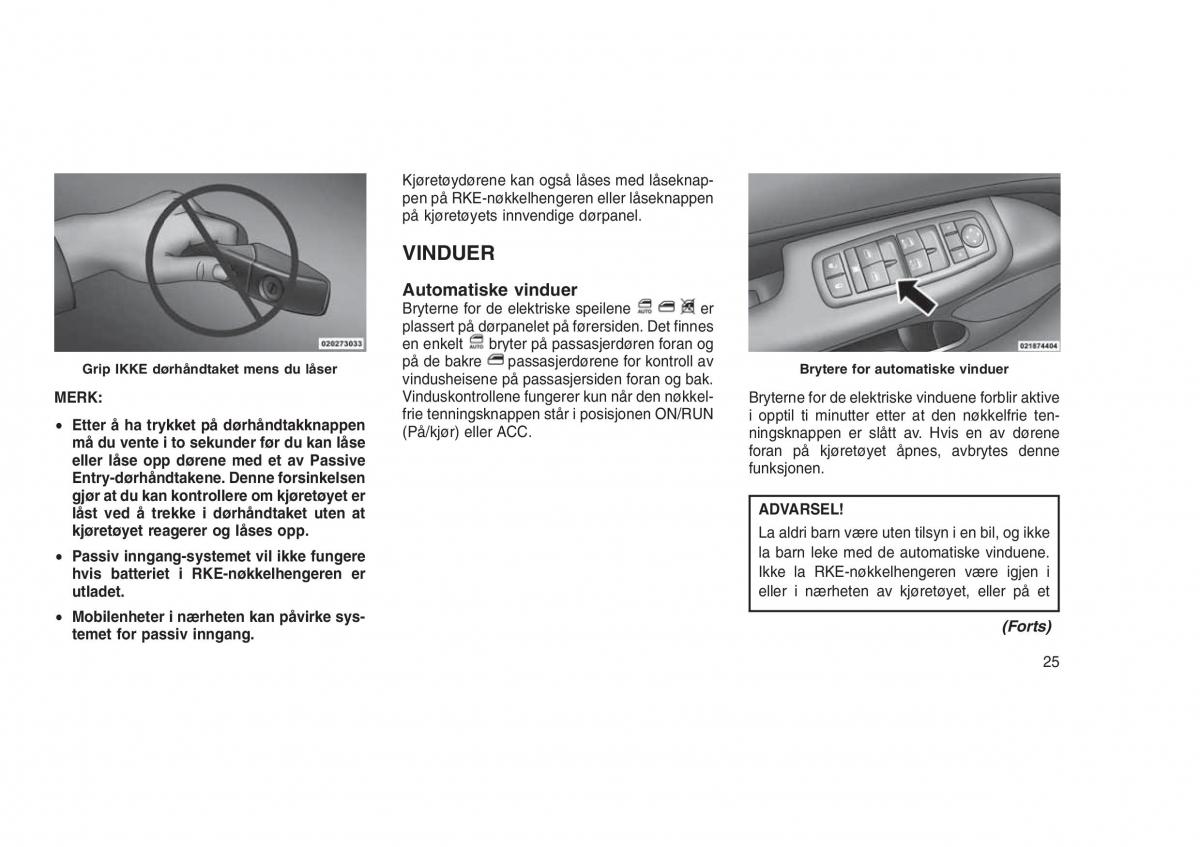 Jeep Grand Cherokee WK2 WH2 bruksanvisningen / page 29