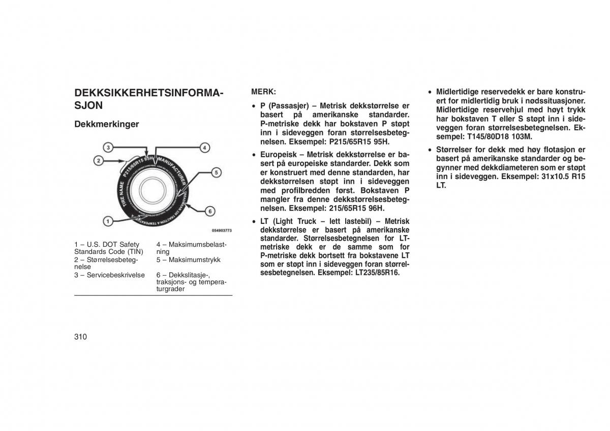 Jeep Grand Cherokee WK2 WH2 bruksanvisningen / page 314