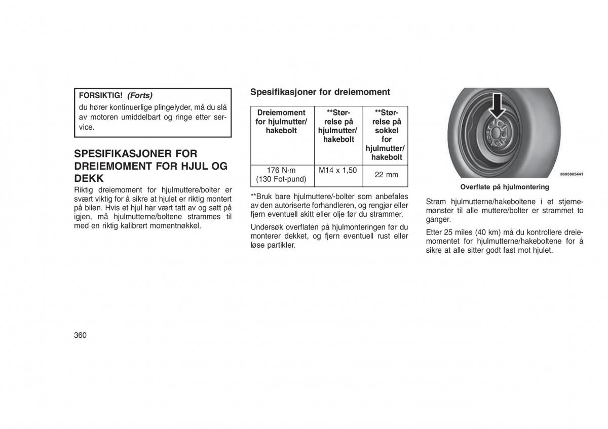 Jeep Grand Cherokee WK2 WH2 bruksanvisningen / page 364