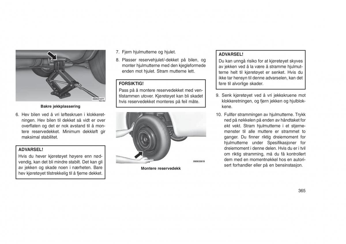 Jeep Grand Cherokee WK2 WH2 bruksanvisningen / page 369