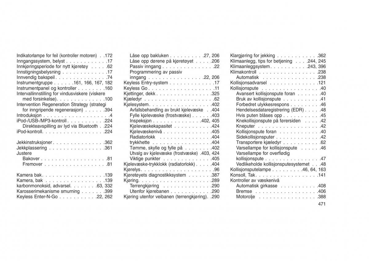 Jeep Grand Cherokee WK2 WH2 bruksanvisningen / page 475