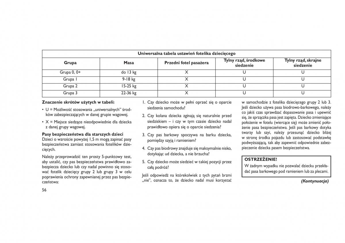 Jeep Grand Cherokee WK2 WH2 instrukcja obslugi / page 60