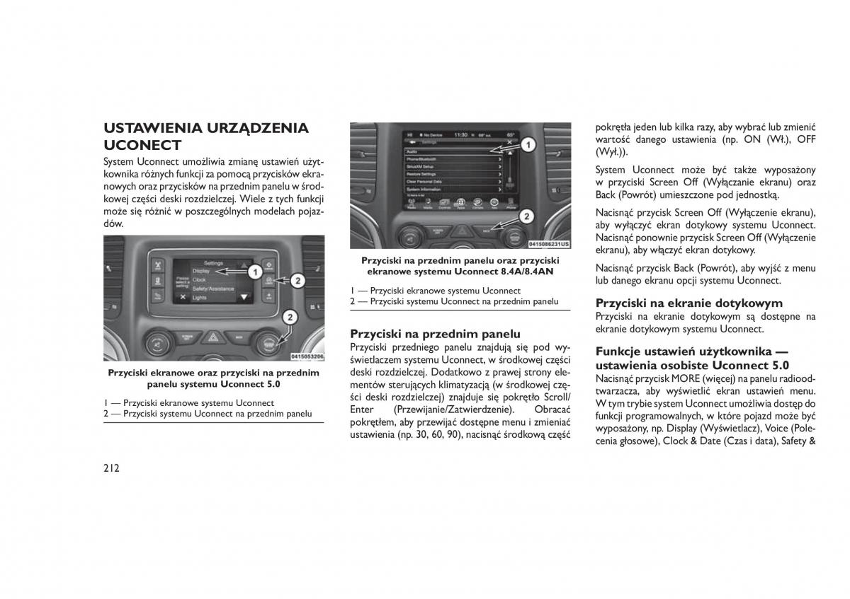 Jeep Grand Cherokee WK2 WH2 instrukcja obslugi / page 216