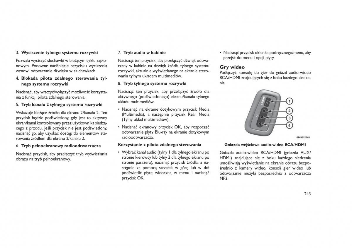 Jeep Grand Cherokee WK2 WH2 instrukcja obslugi / page 247