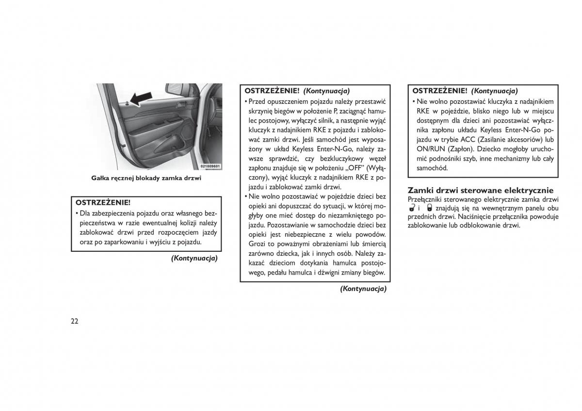 Jeep Grand Cherokee WK2 WH2 instrukcja obslugi / page 26