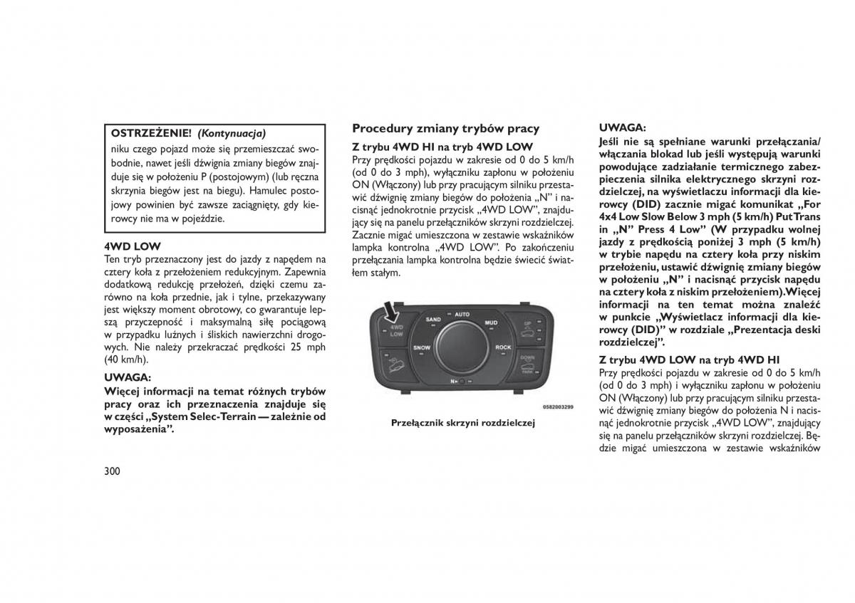 Jeep Grand Cherokee WK2 WH2 instrukcja obslugi / page 304