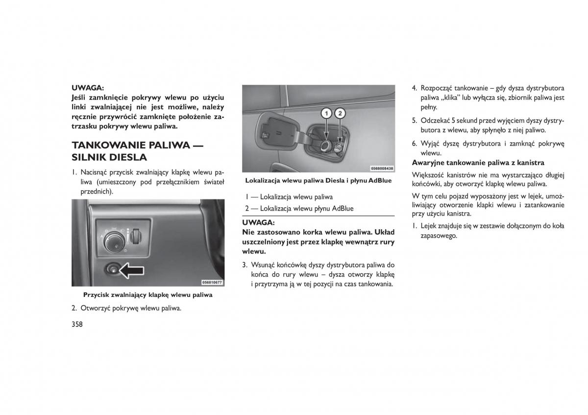 Jeep Grand Cherokee WK2 WH2 instrukcja obslugi / page 362