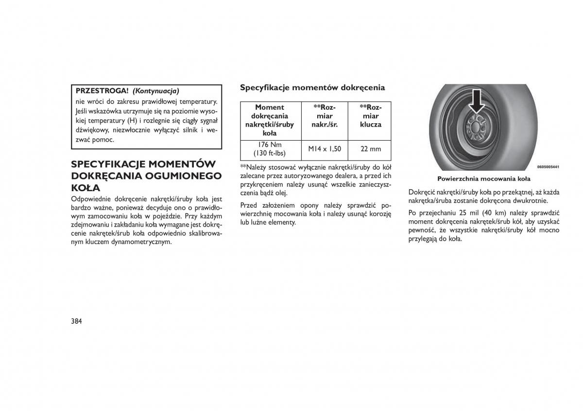 Jeep Grand Cherokee WK2 WH2 instrukcja obslugi / page 388