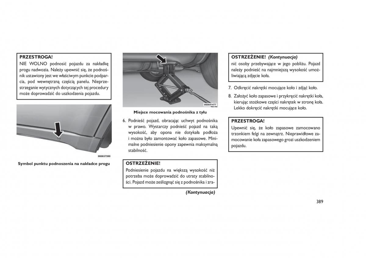 Jeep Grand Cherokee WK2 WH2 instrukcja obslugi / page 393