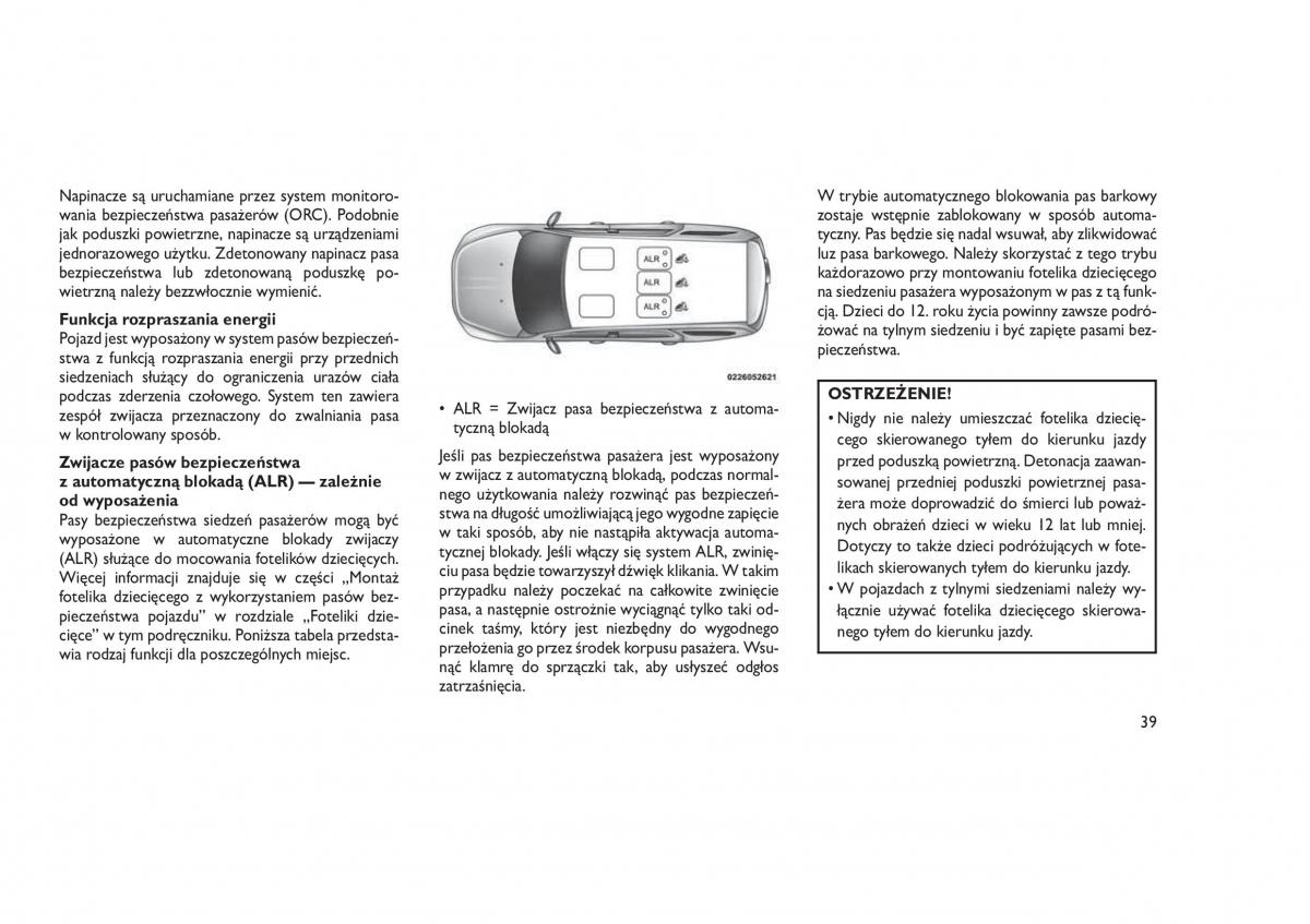 Jeep Grand Cherokee WK2 WH2 instrukcja obslugi / page 43