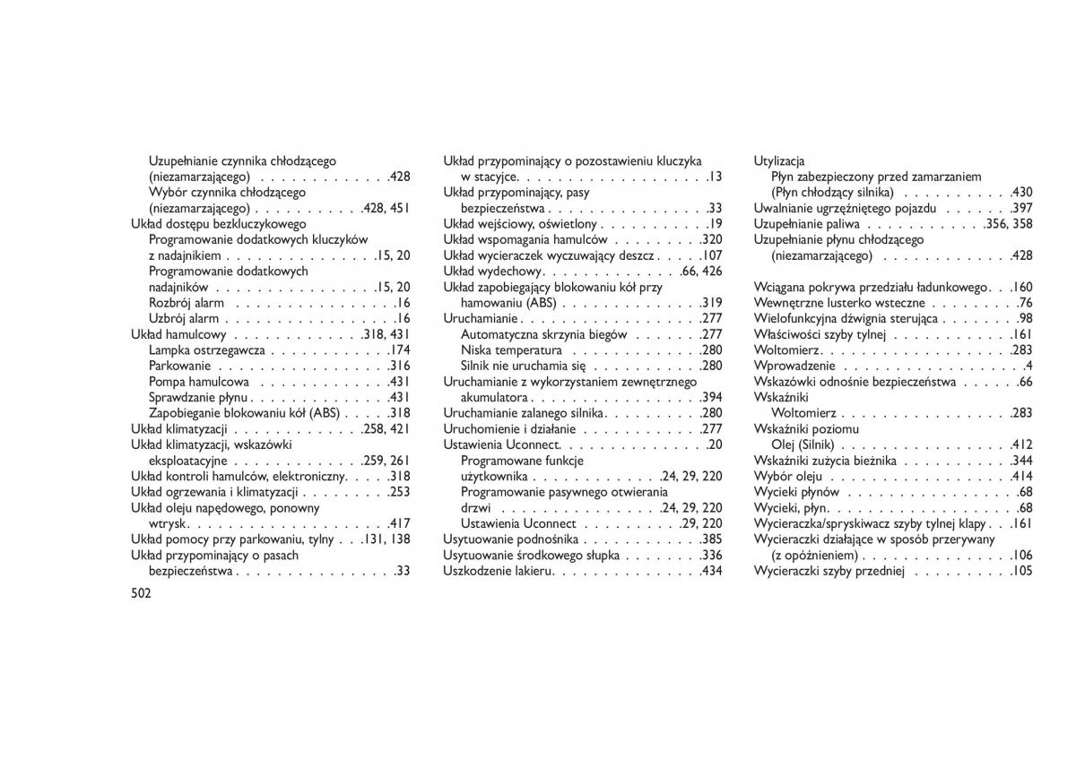 Jeep Grand Cherokee WK2 WH2 instrukcja obslugi / page 506