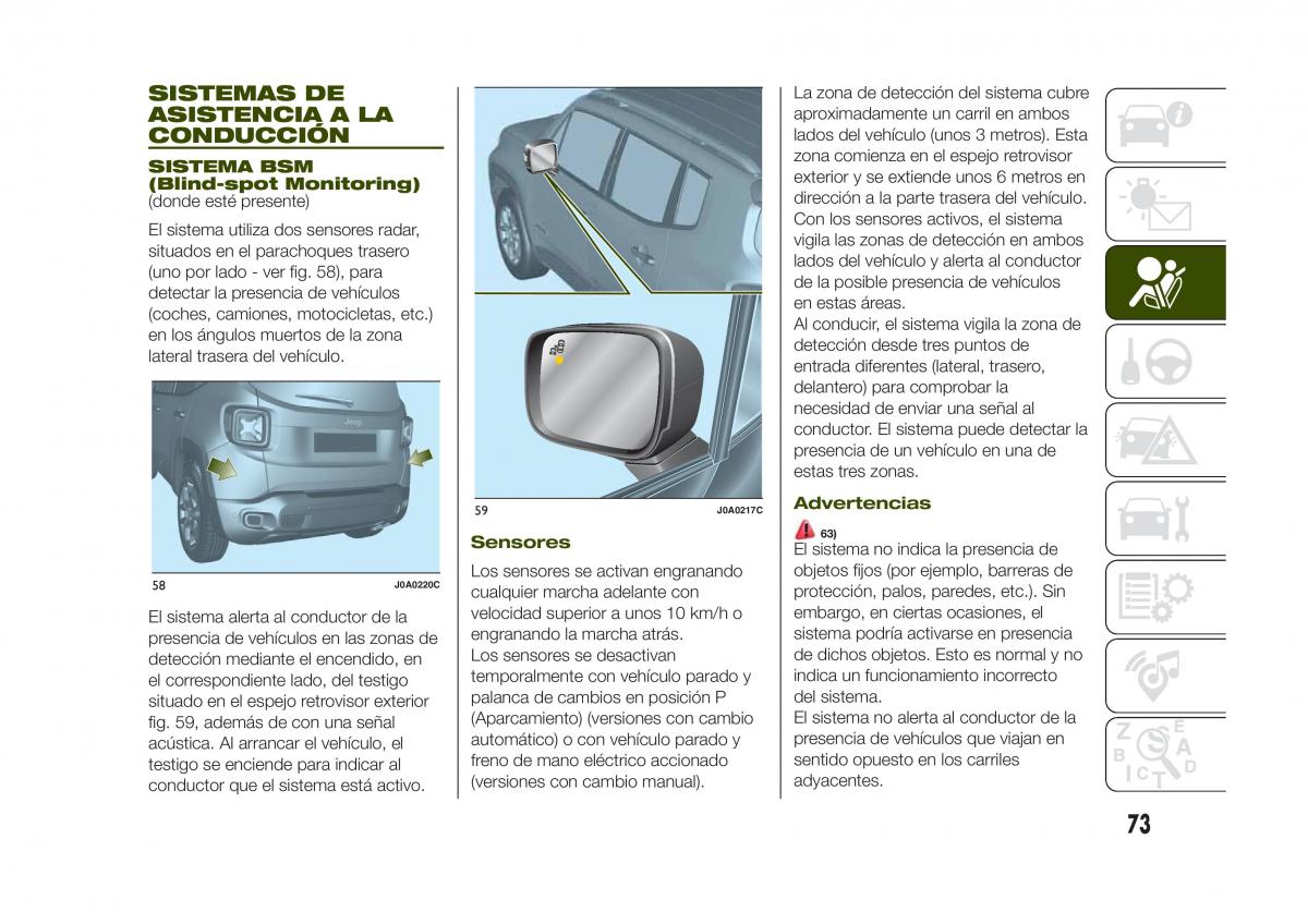 Jeep Renegade manual del propietario / page 75