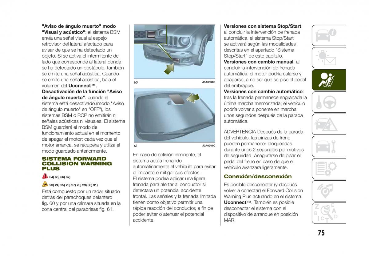 Jeep Renegade manual del propietario / page 77