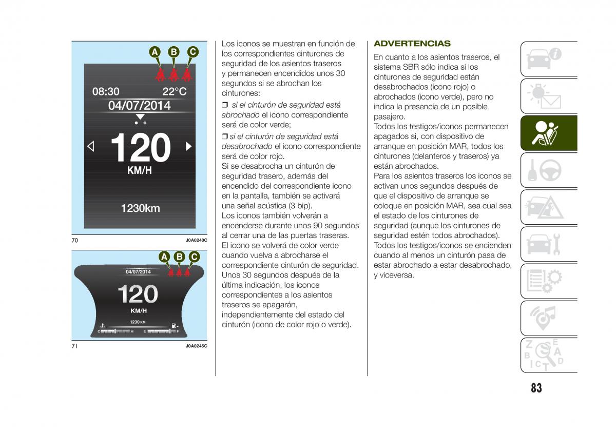 Jeep Renegade manual del propietario / page 85