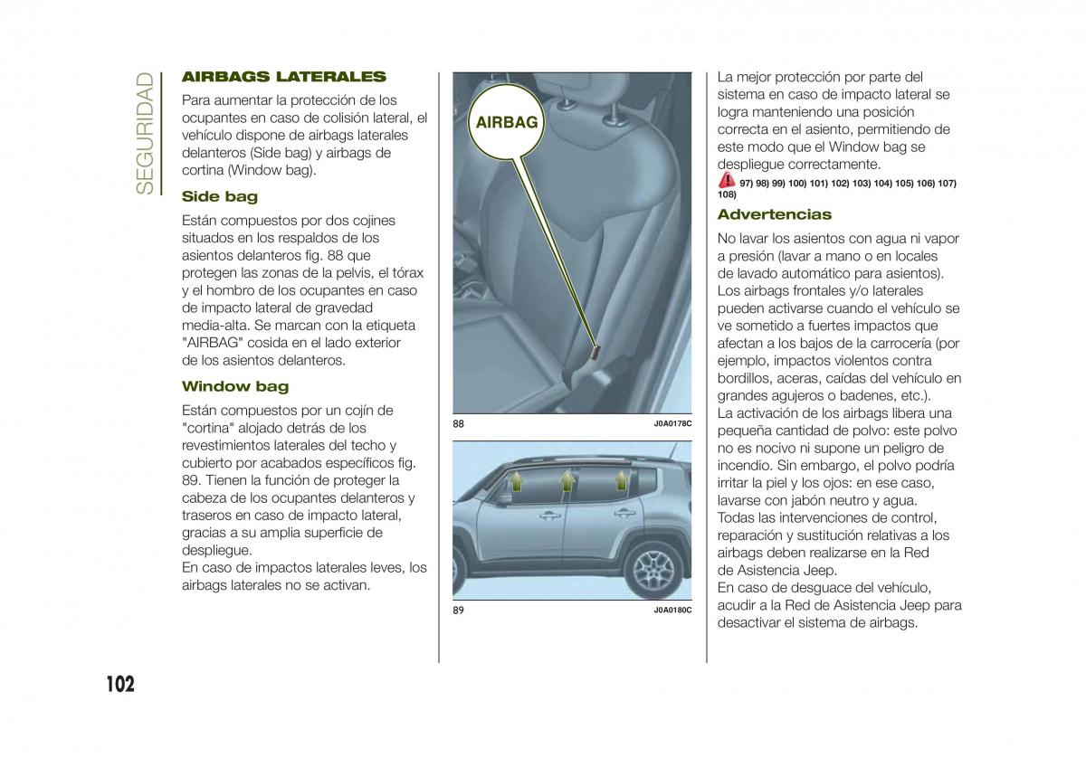 Jeep Renegade manual del propietario / page 104