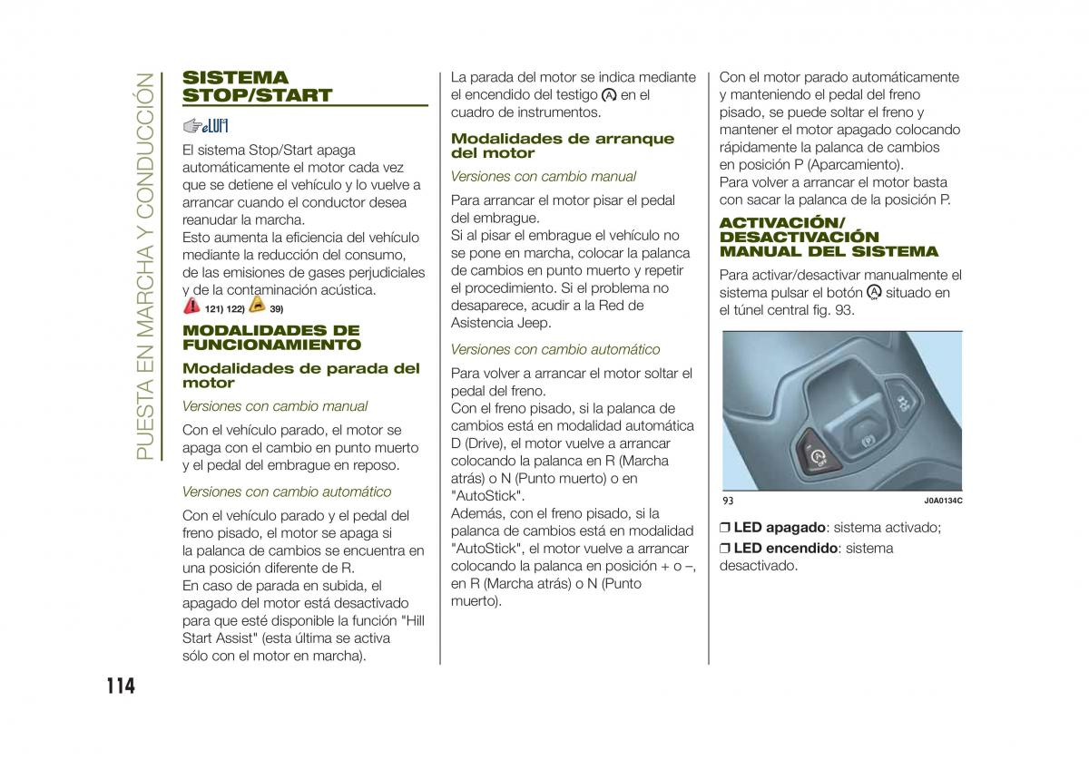 Jeep Renegade manual del propietario / page 116