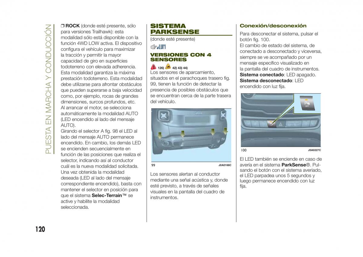 Jeep Renegade manual del propietario / page 122