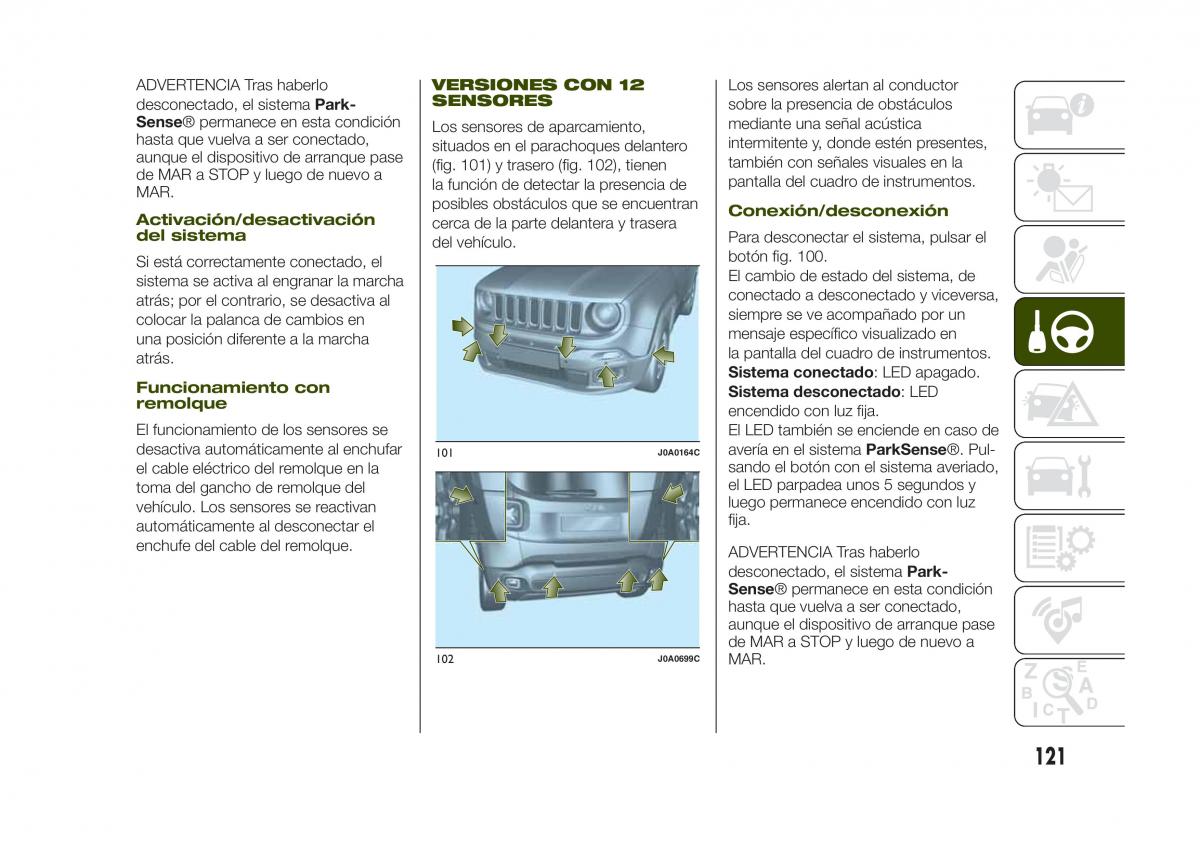 Jeep Renegade manual del propietario / page 123