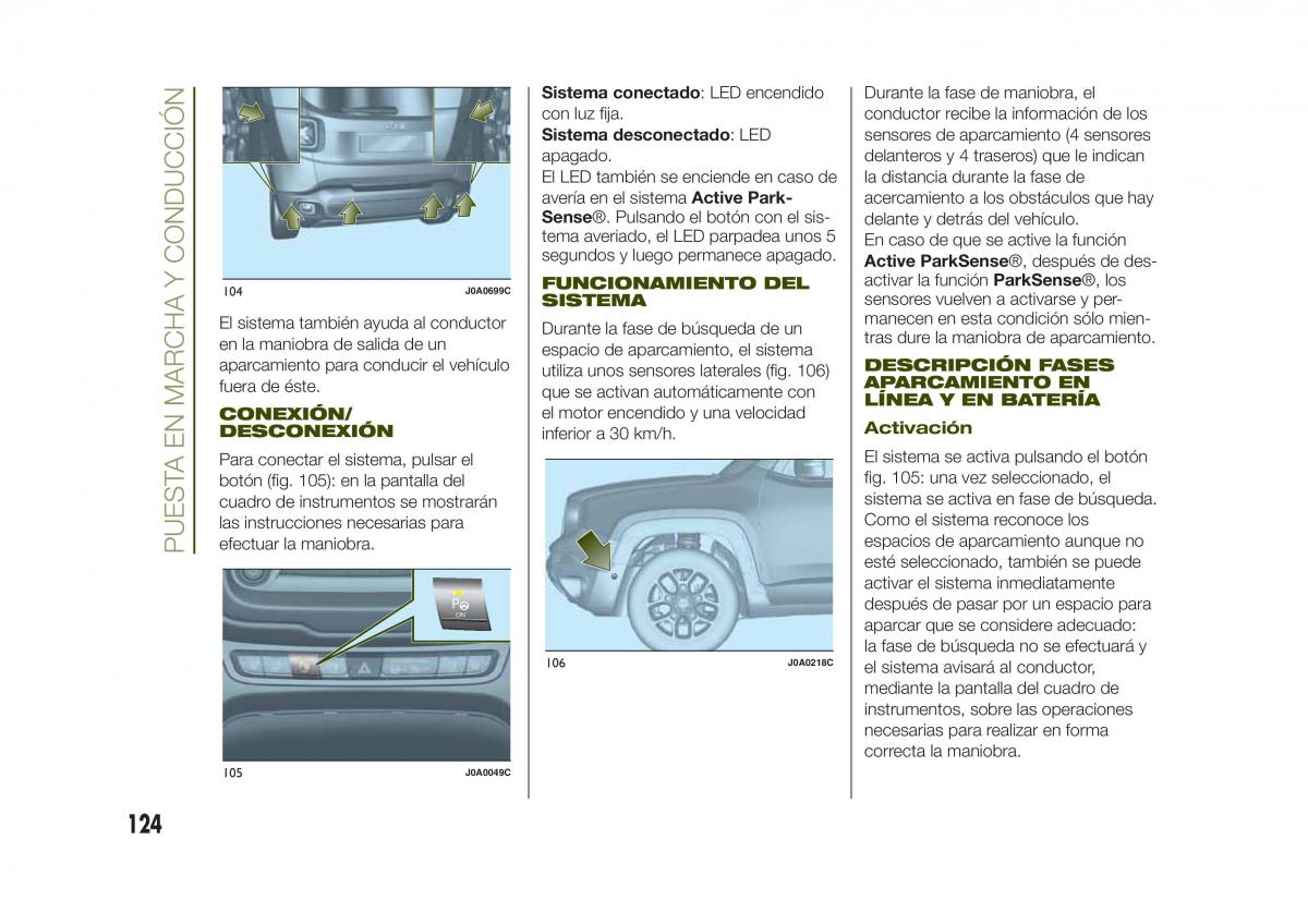 Jeep Renegade manual del propietario / page 126