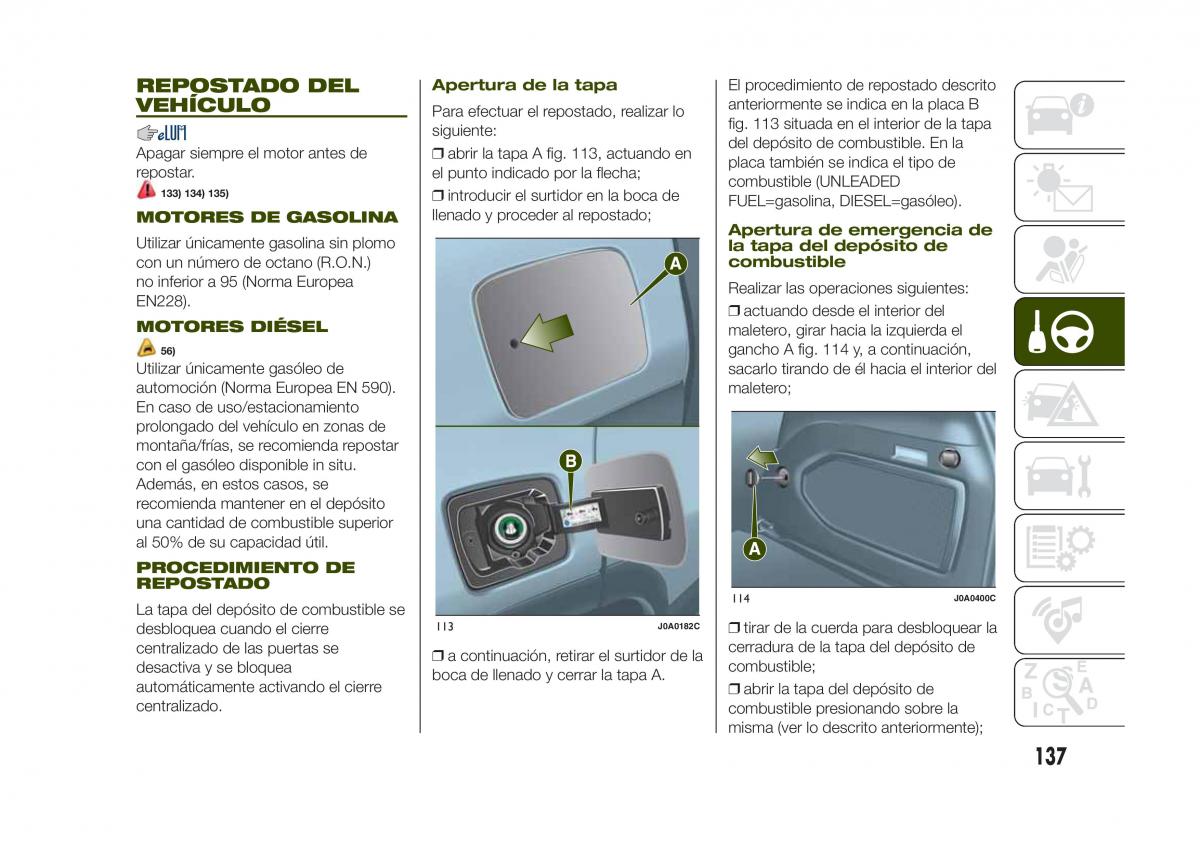 Jeep Renegade manual del propietario / page 139