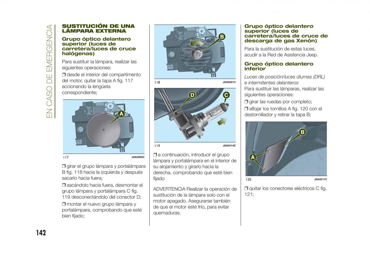 Jeep Renegade manual del propietario / page 144