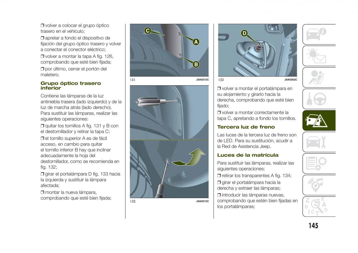 Jeep Renegade manual del propietario / page 147