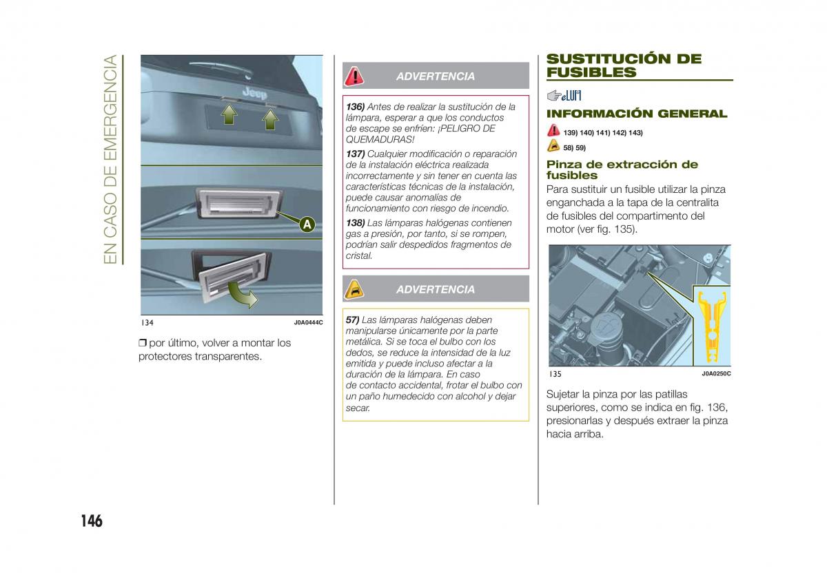 Jeep Renegade manual del propietario / page 148